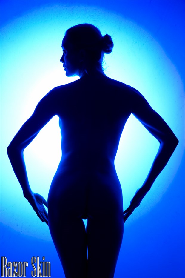 cobalt blue 3 artistic nude photo by photographer hyder images