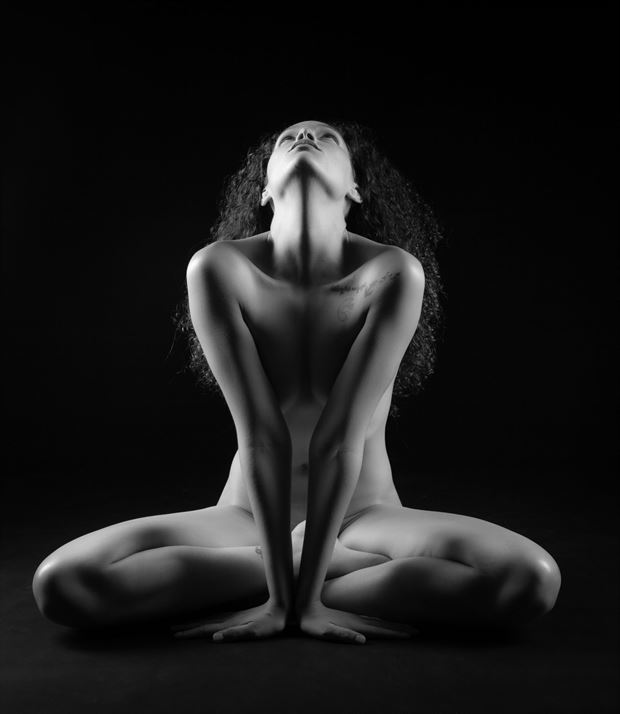 collarbones artistic nude photo by photographer allan taylor