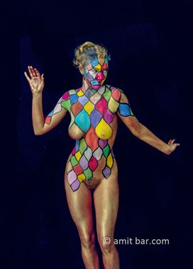 colored blocks ii body painting artwork by photographer bodypainter