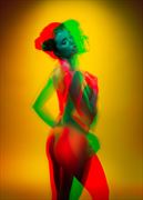 colorful body shapes artistic nude artwork by model jessa ray muse