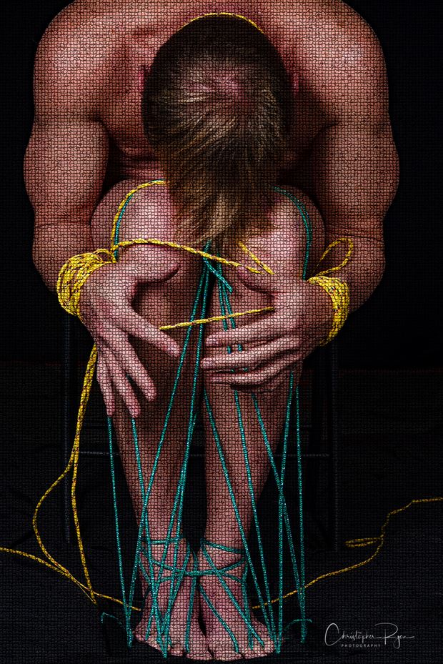 colorfully bound up studio lighting photo by photographer christopher b ryan