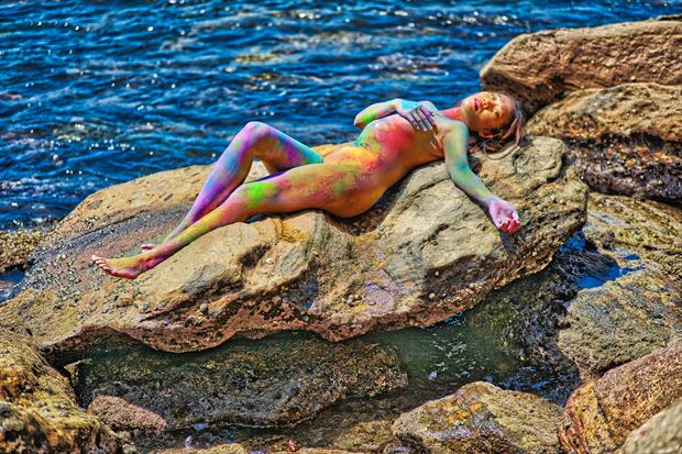 colour up artistic nude photo by photographer northern studio