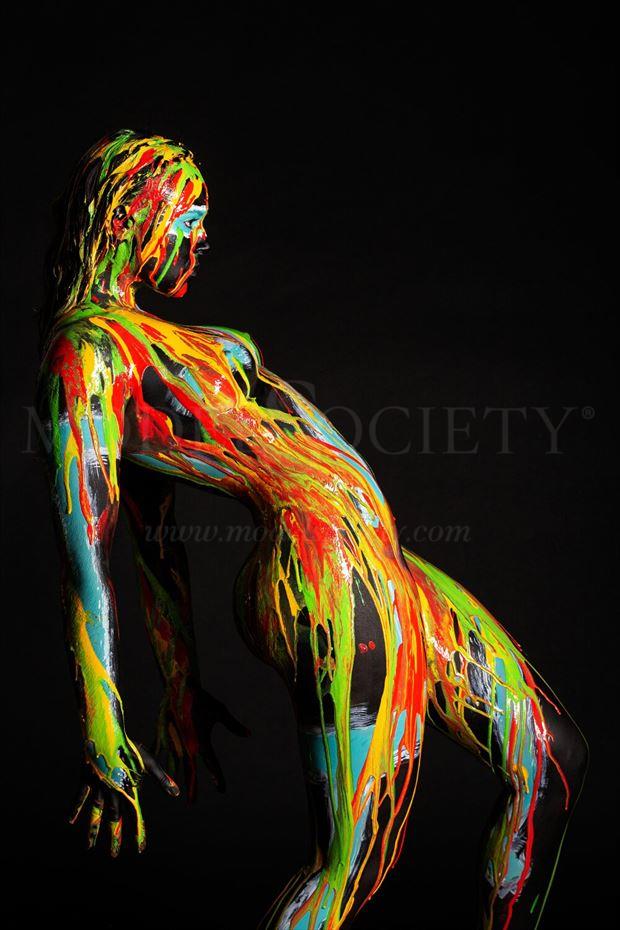 colourblack artistic nude artwork by artist bodyart j d%C3%BCsterwald