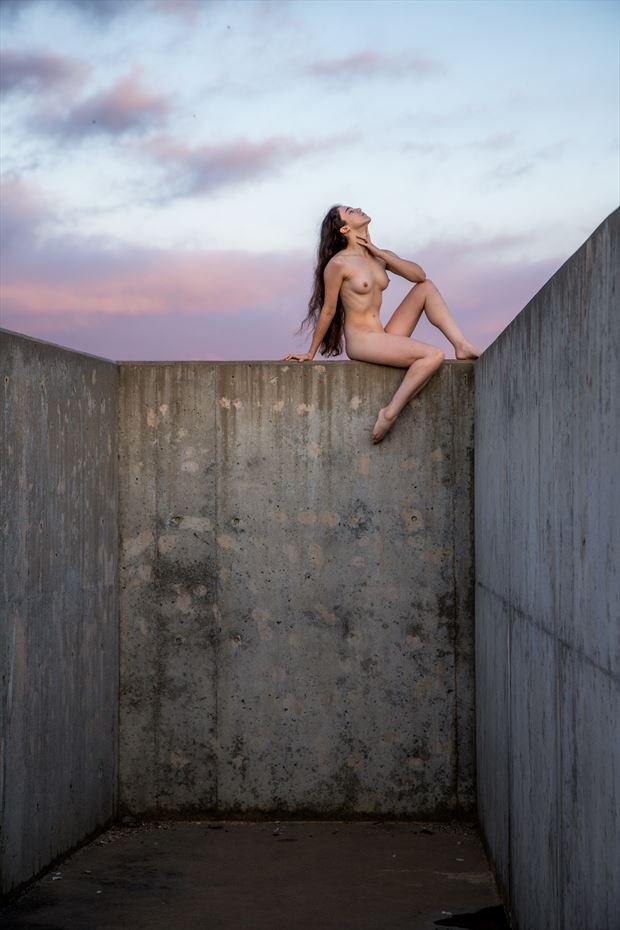 concrete and sky artistic nude photo by photographer dave providence