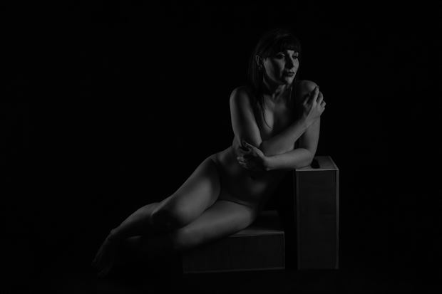 contemplating artistic nude photo by model sonia k 