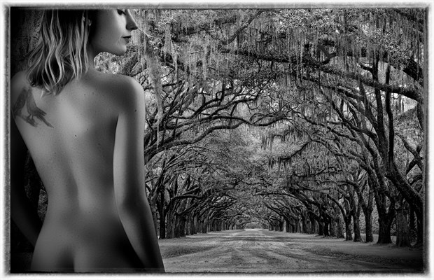 contemplating the wrong road artistic nude photo by photographer bill dahl