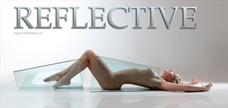covered by glass artistic nude photo by photographer erik bolding