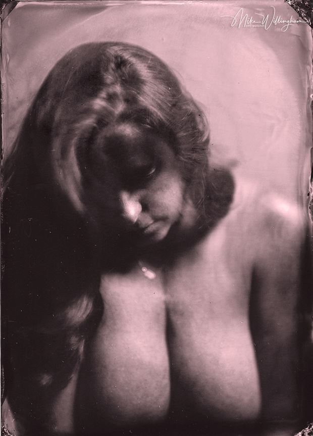 cr wet plate on 5x7 tintype artistic nude photo by photographer mike willingham