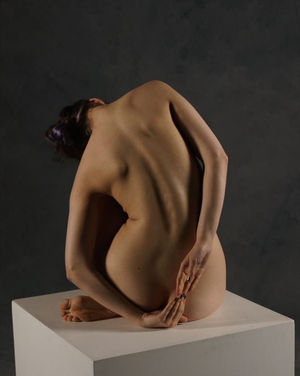 curving back artistic nude photo by photographer john dunkelberg
