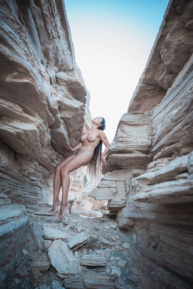dancing between rocks artistic nude photo by photographer sk photo