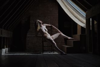dappled light from an attic window artistic nude photo by photographer russb