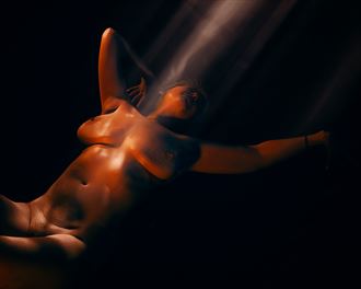 dappled rays on a winter s day artistic nude photo by photographer michael virts