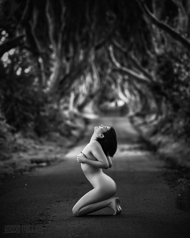 dark hedges artistic nude photo by model alex crow