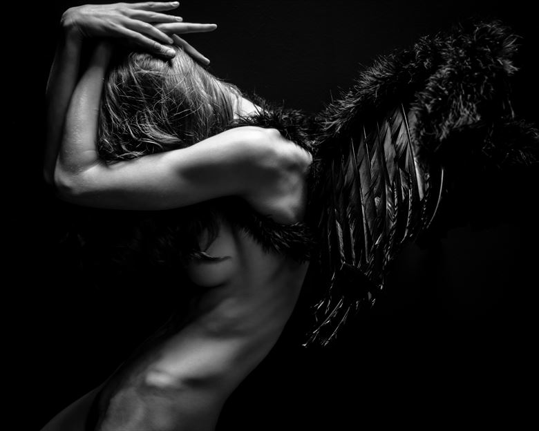 dark wings artistic nude photo by photographer maiasphoto