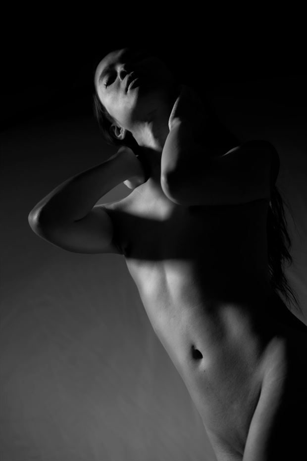 darkness surrounds me artistic nude photo by photographer clif davis