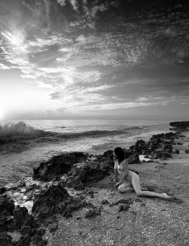 dawn at the sea artistic nude photo by photographer bradmiller