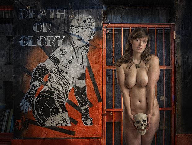 death or glory artistic nude photo by photographer tom gore