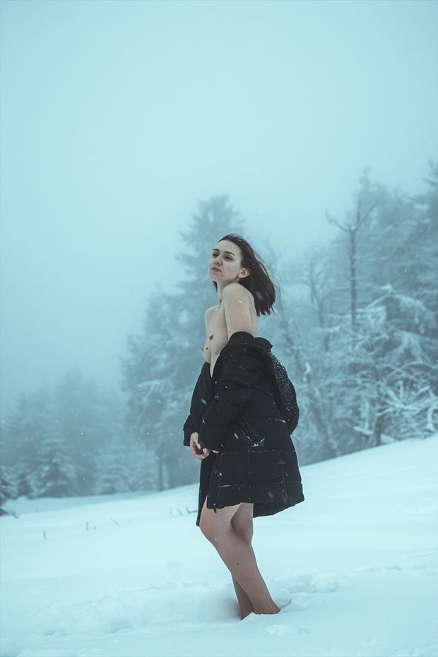 deep snow artistic nude photo by photographer sk photo