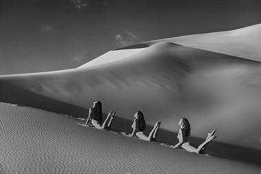 desert dune dance artistic nude photo by photographer philip turner