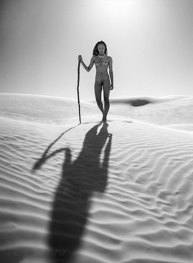 desert goddess artistic nude photo by photographer rik williams 