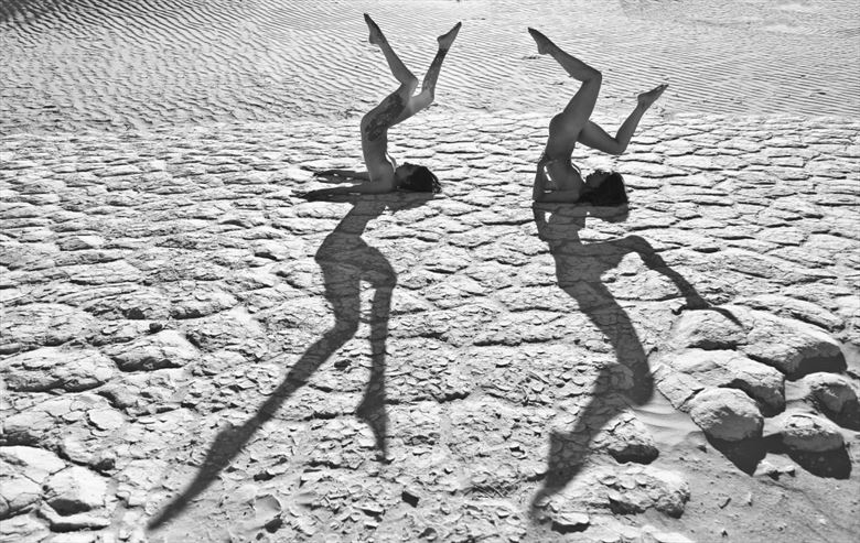 desert shadows artistic nude photo by photographer werner lobert