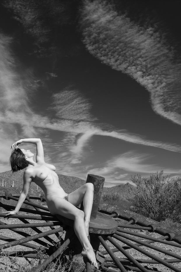 desert sky artistic nude photo by photographer lightworkx