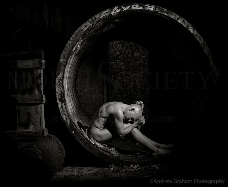 desolate artistic nude photo by model avid light