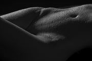 dew drops artistic nude artwork by photographer elegant curves and shadows