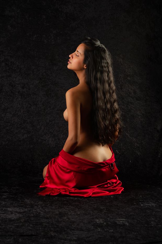 disrobed artistic nude photo by photographer luminosity curves