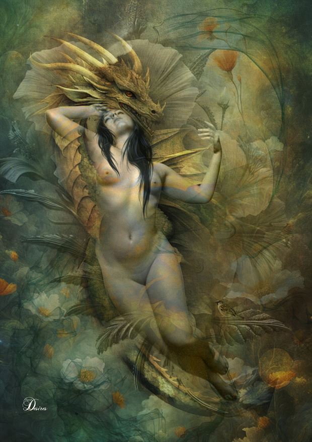 dragon dreams artistic nude artwork by artist digital desires