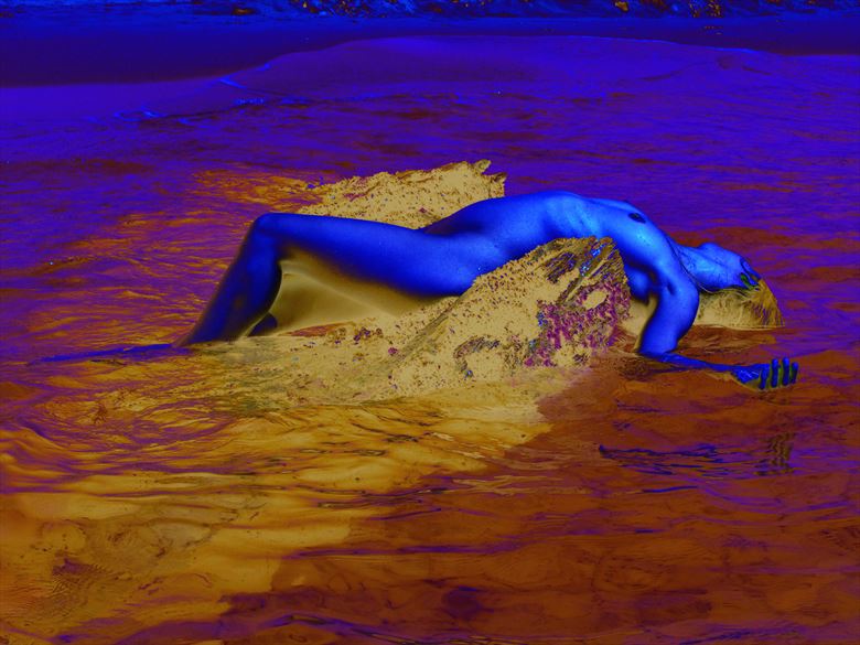 dream in blue artistic nude photo by photographer joseph auquier