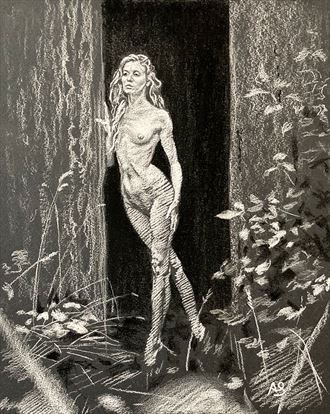 dream of the mermaid artistic nude artwork by artist axelsaffran