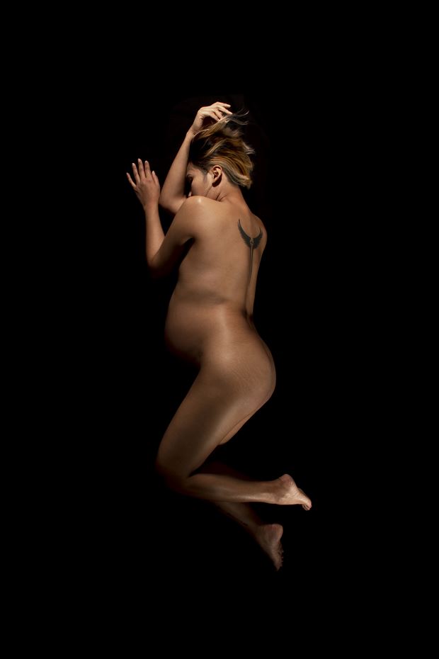 dreaming of motherhood 3 4 in series artistic nude photo by photographer michael davis