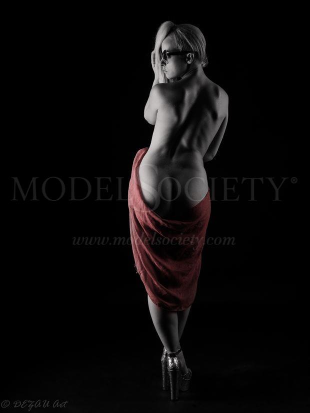 dressed for the town, skirted in red Artistic Nude Photo by Photographer DEZAU