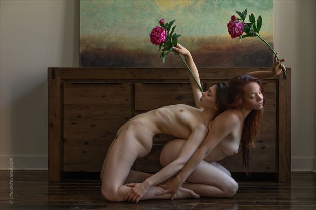 duo artistic nude photo by photographer claude frenette
