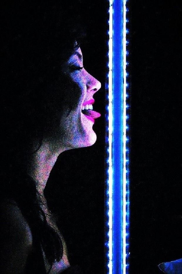 electric blue surreal photo by photographer evoleye arts