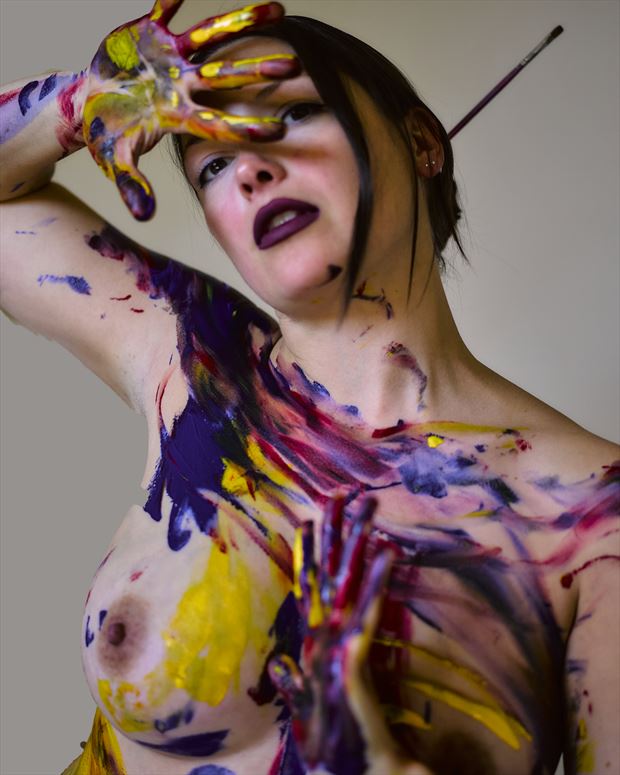 eliza in acrylics 1 artistic nude photo by photographer avant garde_art
