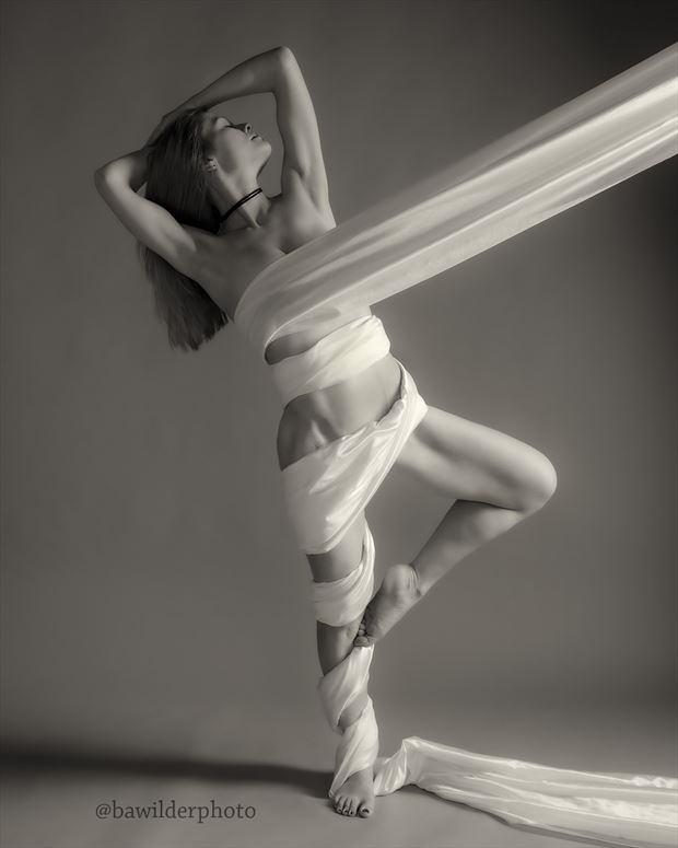 eliza wrapped artistic nude photo by photographer bwilder