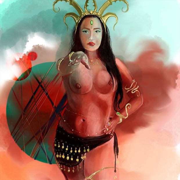 emma as dejah thoris 2 cosplay artwork by artist nick kozis
