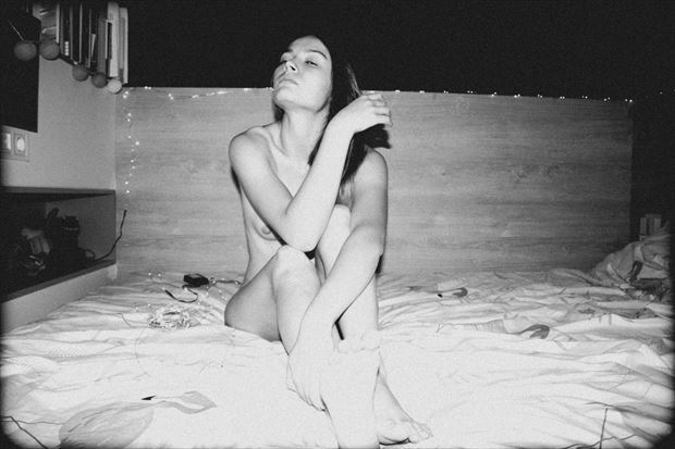 erotic implied nude photo by model solomiia