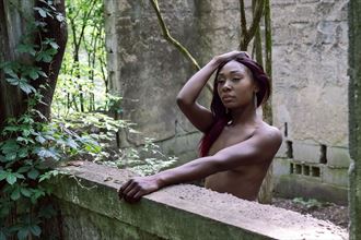 escape within nature artistic nude artwork by model skinnythemodel