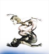 eternal fight artistic nude artwork by artist derbuettner