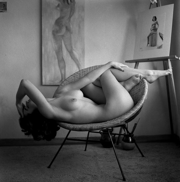 etude 1957 artistic nude photo by artist jean jacques andre