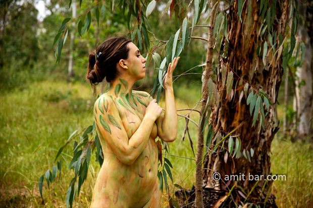 eucalyptus i nature artwork by photographer bodypainter