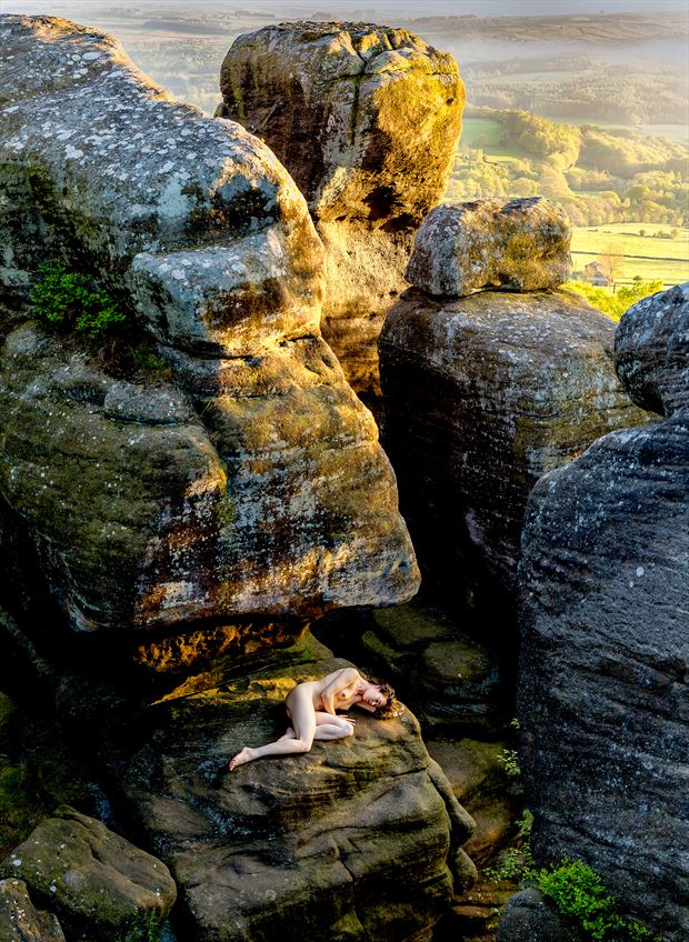 evening at the rocks artistic nude photo by photographer richard maxim