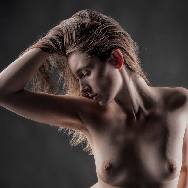 expressive portrait detail artistic nude photo by photographer rick jolson