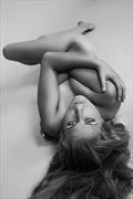 eye contact in black white artistic nude photo by photographer fine art intimates