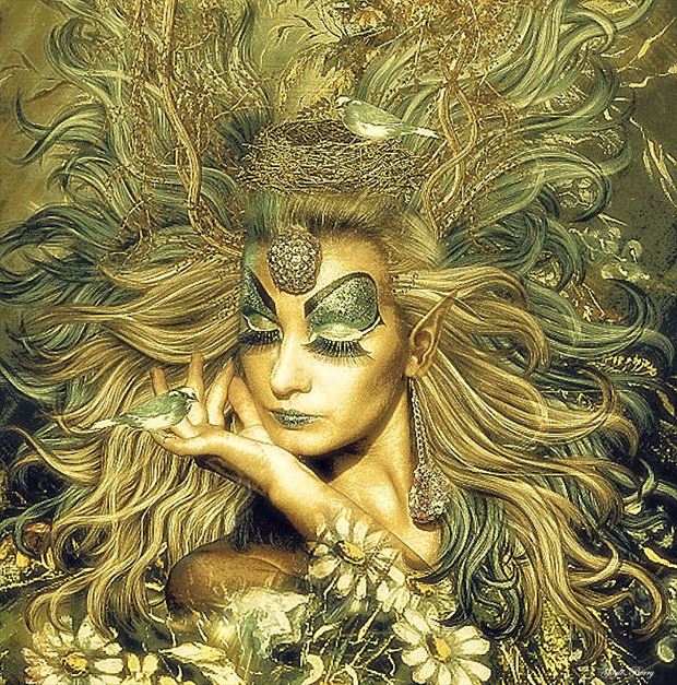 fairy of the meadows 002 surreal artwork by artist gayle berry