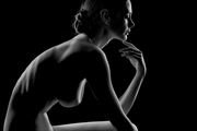 female in profile artistic nude photo by photographer colin dixon