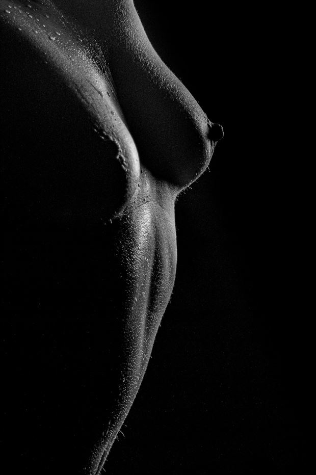 female torso artistic nude photo by photographer gaston lamaitre